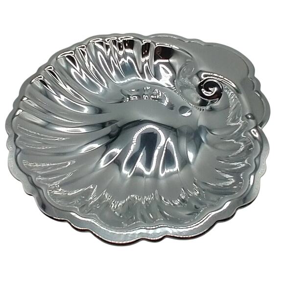Gorham VA100 Silver Plated Clam Shell Serving Dish Scalloped 10.5” Heavy Vintage - Picture 2 of 8